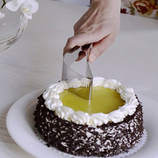 切蛋糕刀 不锈钢蛋糕分割器切刀夹子 切取蛋糕刀神器厨房烘焙工具