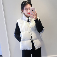 短款 学生棉服外套女装 棉衣潮背 2019新款 羽绒棉马甲女春秋冬韩版