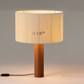 中古风台灯Santa&Col实木复古客厅氛围灯侘寂风中式 卧室床头台灯