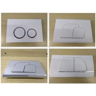 卡丽入墙挂厕蹲便器隐藏式水箱面板按钮G3004 G3008箭牌冲水开关