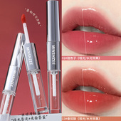 李佳琪推荐 双效双头唇釉唇泥水光镜面哑光柔雾显白不沾杯不掉色女