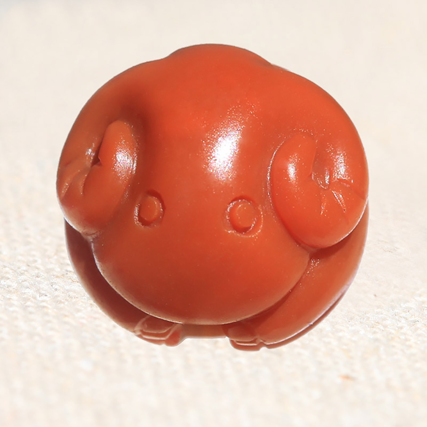 手工雕刻手链珠石上花开吊坠南红