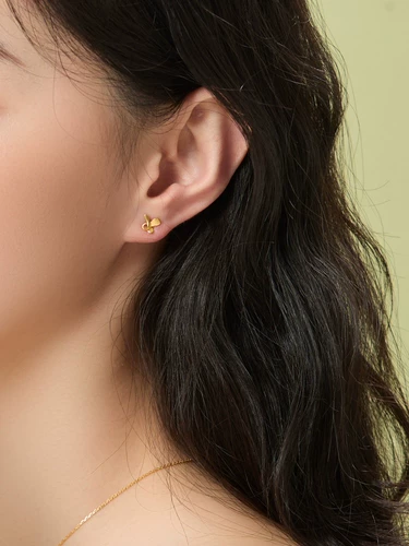 Zhou Shengsheng Essence yong Series Серьги золотой бабочки