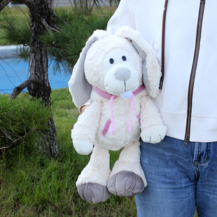 连帽卫衣雪兔毛绒玩具公仔可爱卡通兔子儿童女生抱枕玩偶生日礼物