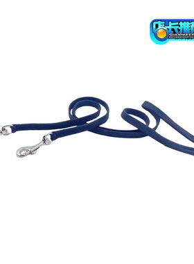 黑色尼龙一拖二双头牵引绳防缠绕狗链溜两只狗绳中大小型犬用品