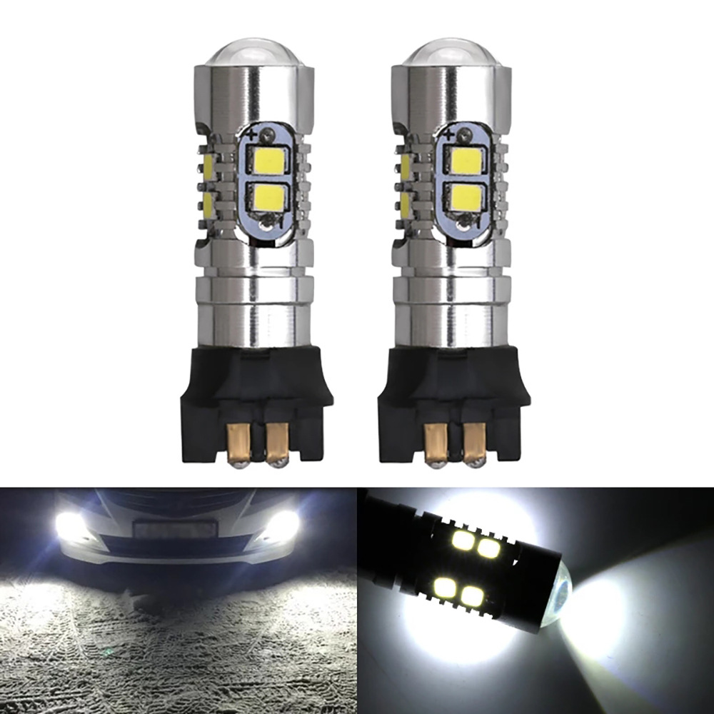 汽车LED转向灯 PW24W 2323 10SMD  10W防雾灯 白光解码