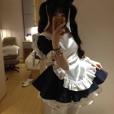 海盐甜心*日系可爱天使女仆cos服软萌少女Lolita情趣连衣裙新款