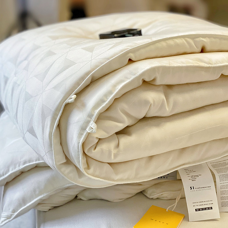 高端51%有机大豆被芯轻奢提花加厚冬被单双人保暖春秋被子母被芯2,床上用品,化纤被,淘宝优惠券,粉丝福利购,淘宝优惠卷