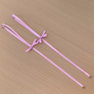 嘟嘟唇可调节紫色蝴蝶结原创性感美背辣妹外穿内衣肩带