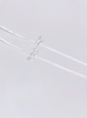 2025夏季新款白色蝴蝶结可调节纯欲原创性感美背辣妹外穿内衣肩带