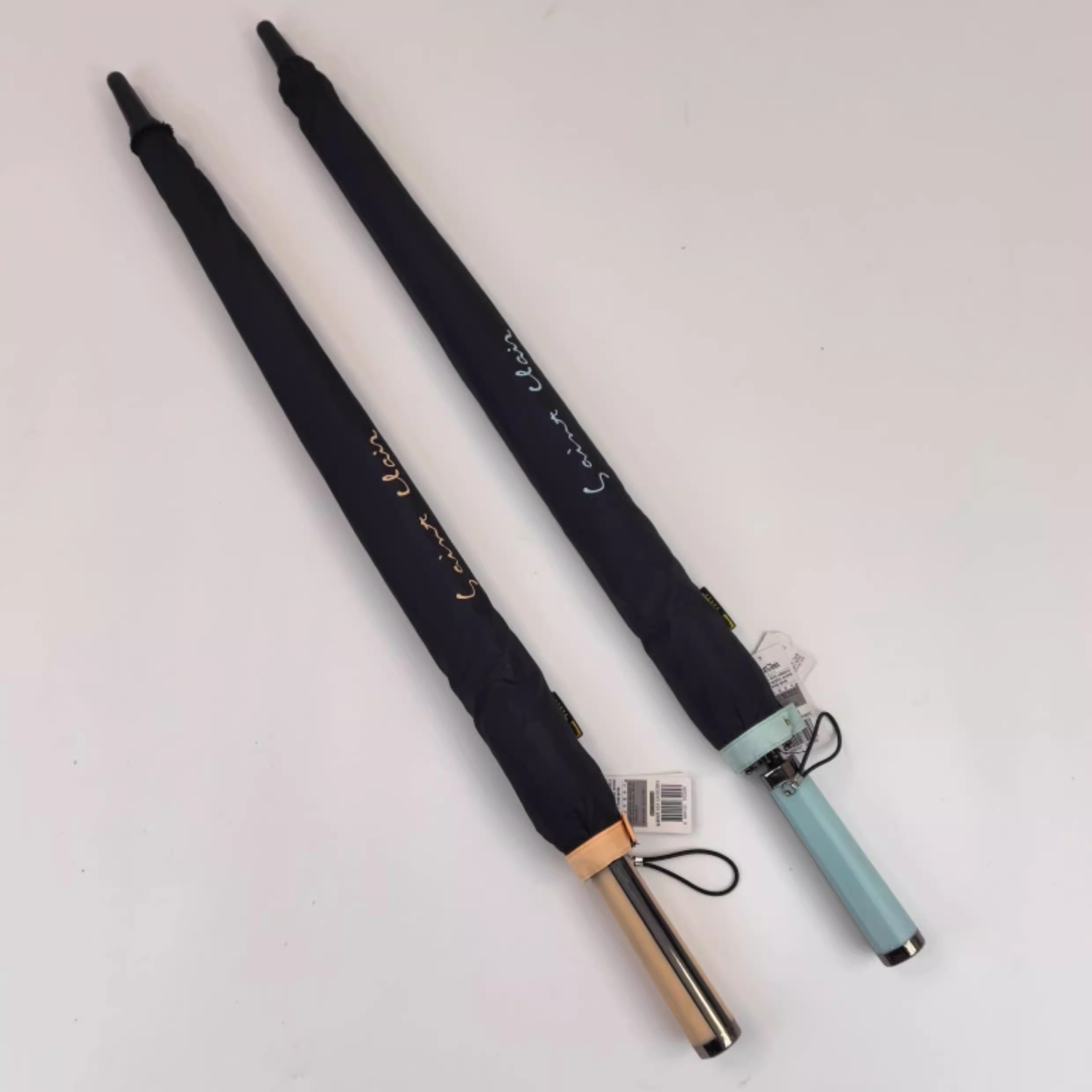 14骨 韩国saint clair黑色接边风绅士商务纳米速干防风长柄晴雨伞