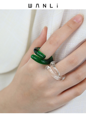 挽里饰品|彩色交叉insins冷淡风