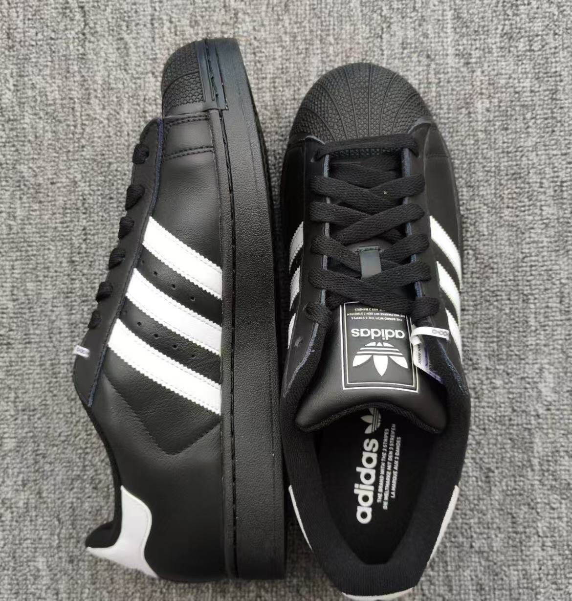 adidas阿迪达斯贝壳头男女鞋情侣Superstar2黑贝壳鞋低帮休闲板鞋