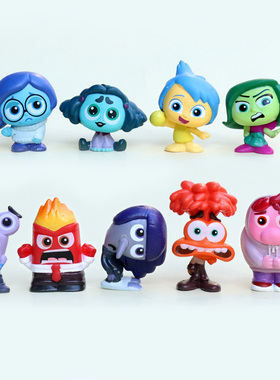 Q版卡通头脑特工队大作战脑筋急转弯怒怒乐乐盲盒玩具桌面小摆件