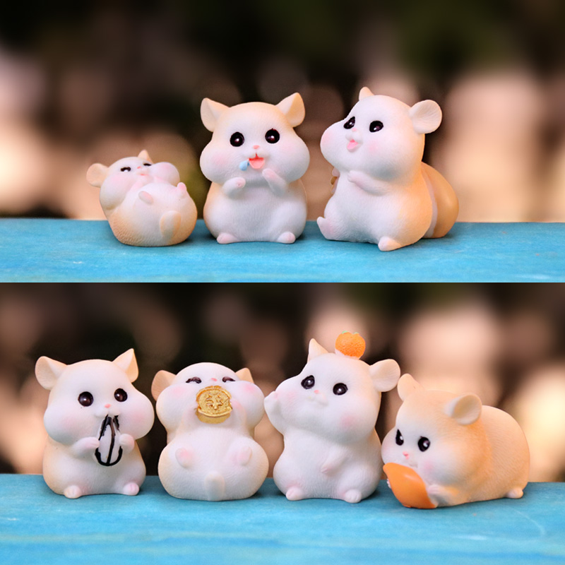 可爱贪吃仓鼠宝宝手办盲盒