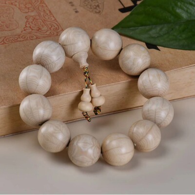 精品六道木手串素串爆纹降龙木九道木文玩木质手链佛珠念珠男女款