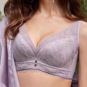 欧蜜莎文胸5690薄款内衣大胸显小调整收副乳文胸品牌专柜软钢圈