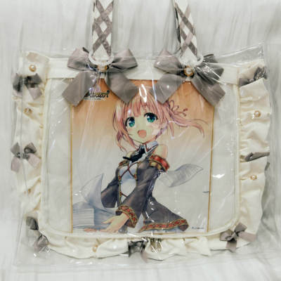 Zakkamart周年限定黑色白色限定A3A4大肠S码缎面pvc保护袋