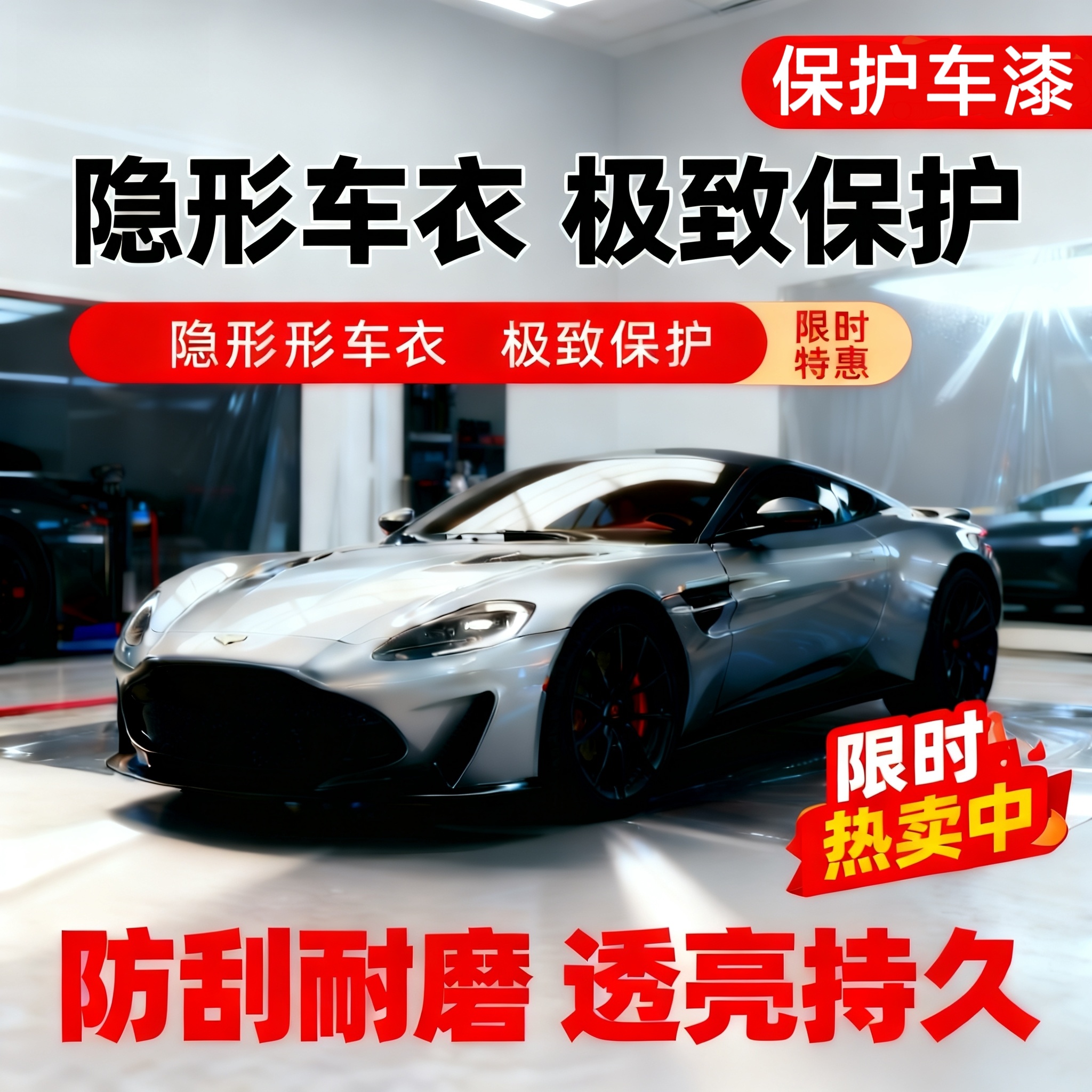 杜邦汽车隐形车衣TPU漆面保护膜透明哑光亮黑贴膜全车身膜包施工