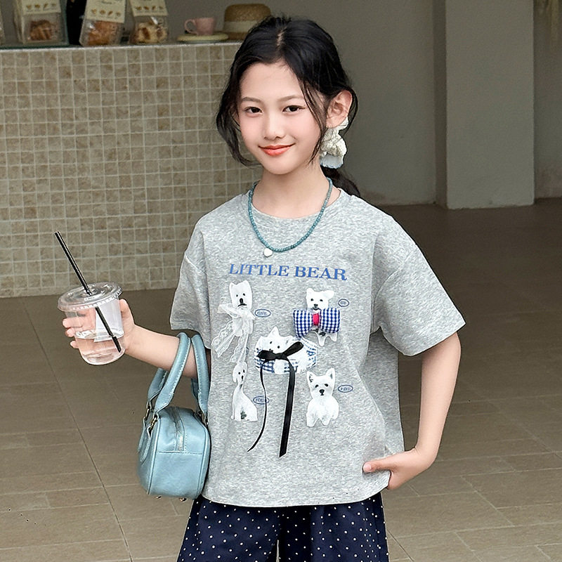 夏季儿童纯棉短袖宽松凉爽T恤