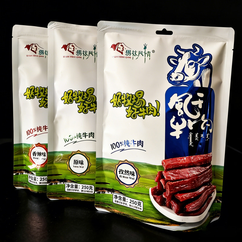 牛肉干大内蒙古风干牛肉乌拉盖正宗孜然香辣原味独立包装袋装手撕