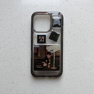 原创Drake专辑封面定制手机壳手作滴胶礼物欧美说唱自制硬背软边