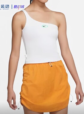 Nike耐克夏季女款时尚吊带透气修身纯白简约无袖T恤DV3323-100