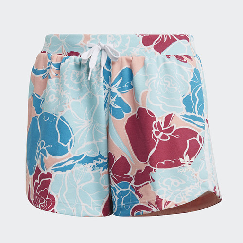 Adidas/阿迪达斯SHORTS儿童宽松透气速干舒适运动印花短裤FM6703