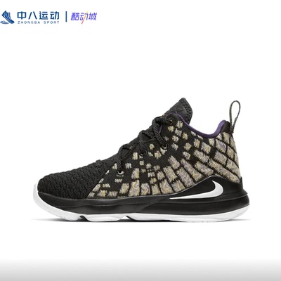 28码Nike耐克LeBron 17儿童织物轻便缓震轻运动休闲鞋BQ5595-004