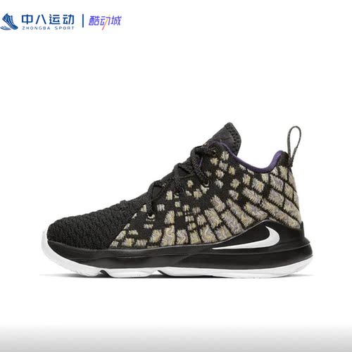 28码Nike耐克LeBron 17儿童织物轻便缓震轻运动休闲鞋BQ5595-004
