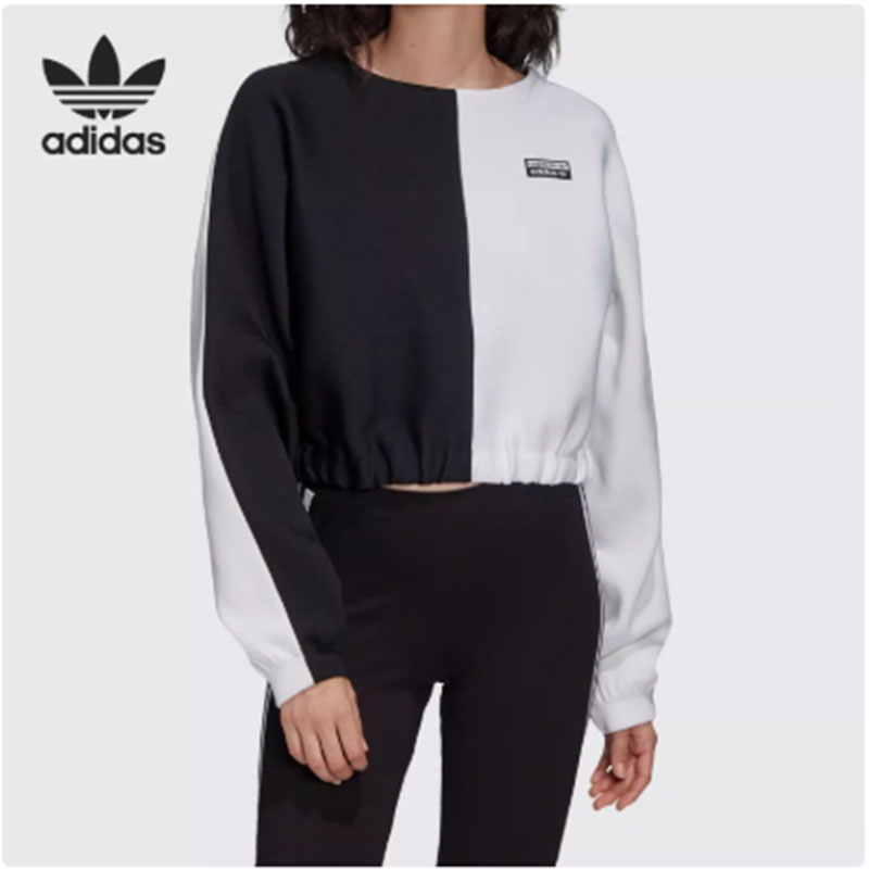 Adidas阿迪达斯【L码】女款专柜尾货现货秋冬季百搭简约卫衣外套