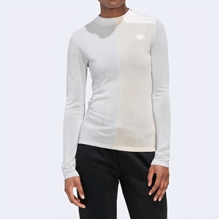 Adidas阿迪达斯【XS码】女款秋冬三叶草百搭套头衫保暖卫衣外套