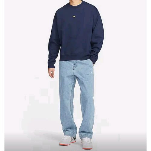 NIKE耐克 SB FLC CRW FRNTSDE AIR 针织圆领套头卫衣FN2550-410