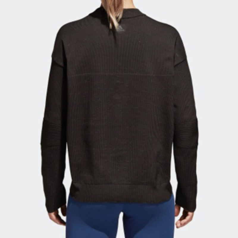 【M码】Adidas阿迪达斯女款简约运动舒适百搭休闲秋冬卫衣外套