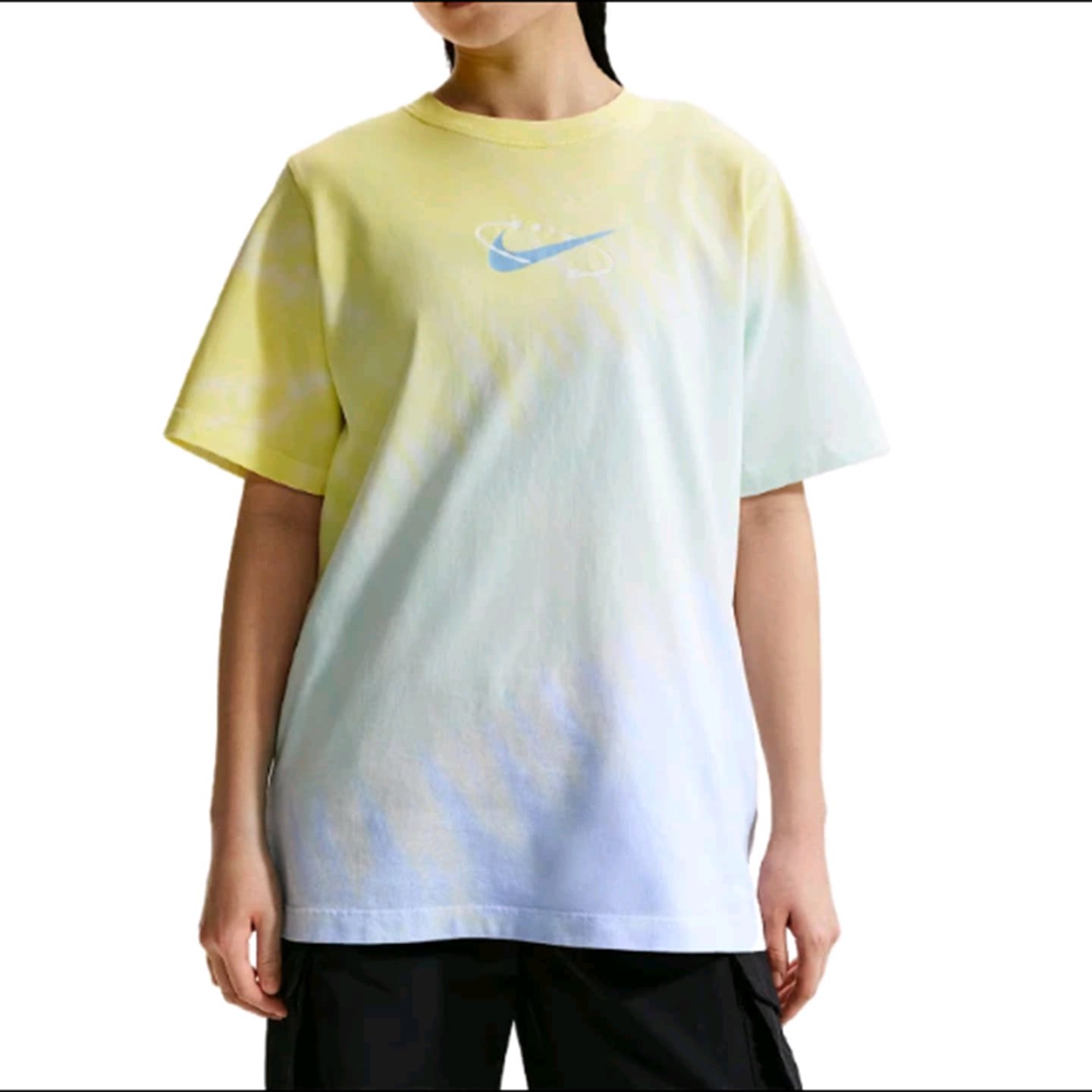 正品Nike耐克女款圆领时尚百搭渐变运动休闲短袖T恤IR7557-714