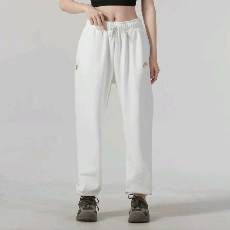 Nike耐克薄绒针织束脚修身秋冬季显瘦运动风休闲长裤FV3978-133