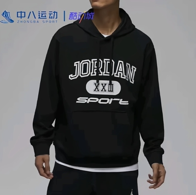 Nike耐克Jordan男子连帽户外运动休闲套头长袖卫衣FV8627-010