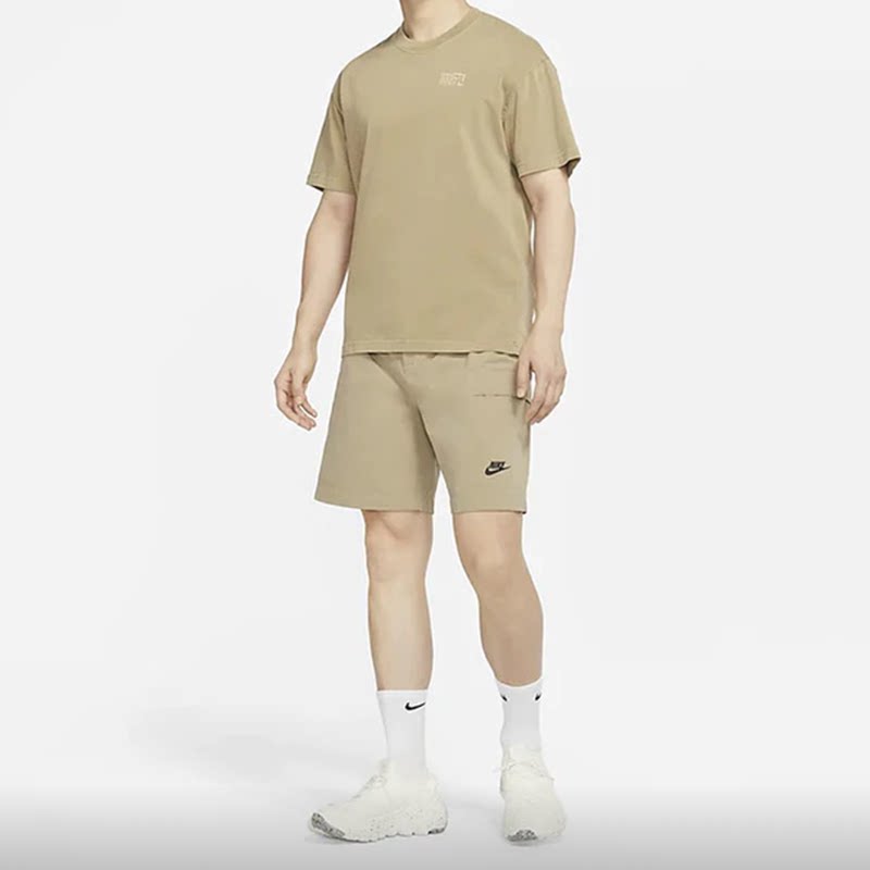 Nike耐克 男子纯色圆领舒适透气运动休闲短袖T恤 DV5253-297-386