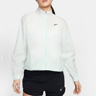 Nike耐克女子立领条纹防风拉链梭织长袖 394 运动休闲外套FN2720