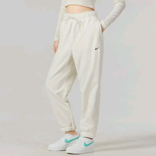 Nike耐克 THERMA-FIT ONE抽绳摇粒绒加绒束脚运动长裤FB5579-110
