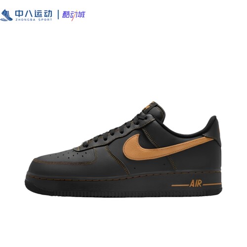 Nike耐克Air Force1空军一号轻便舒适黑色经典休闲板鞋HQ2037-003