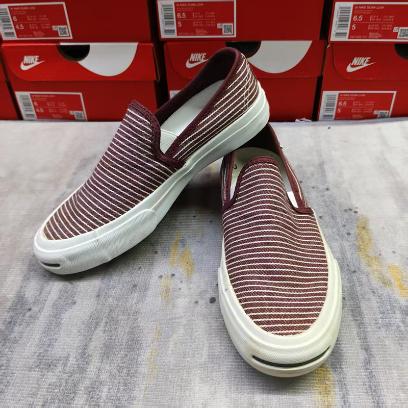 Converse匡威Jack实拍透气减震耐磨防滑透气帆布鞋一脚蹬148763C