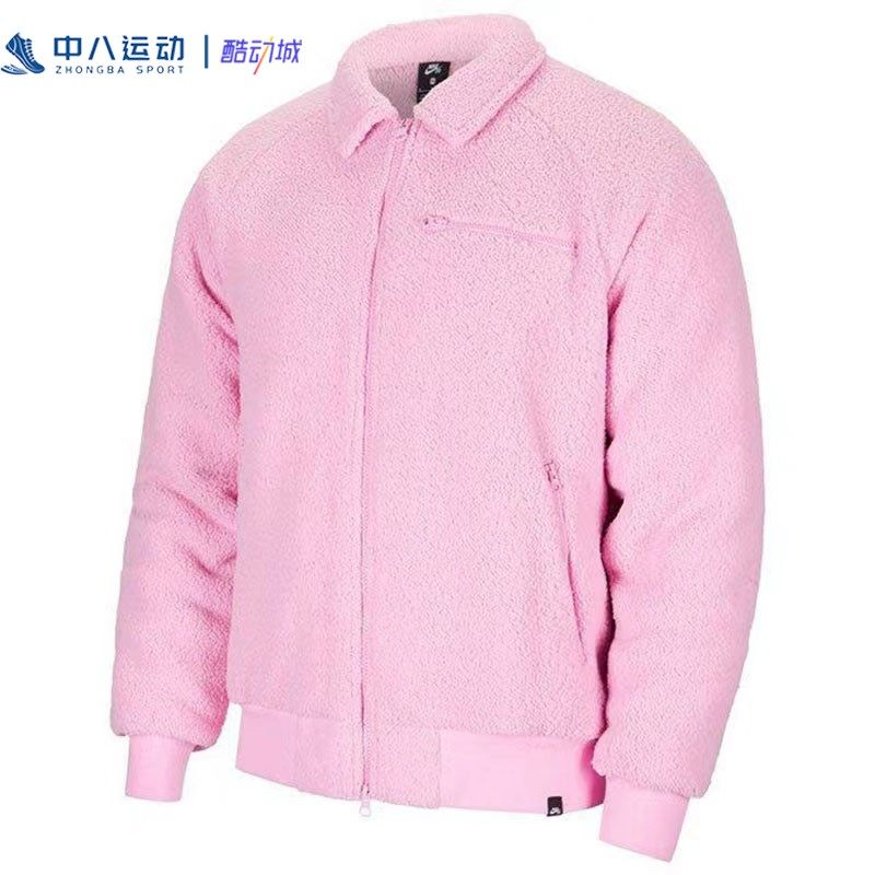 Nike耐克男装羊羔摇粒绒外套2022秋冬新款翻领保暖外衣CK5286-629