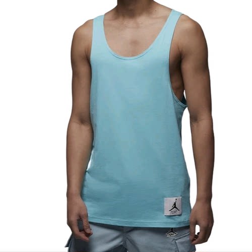 NIKE耐克ESSENTIALS圆领纯色无袖时尚潮流舒适运动T恤DX9586-464