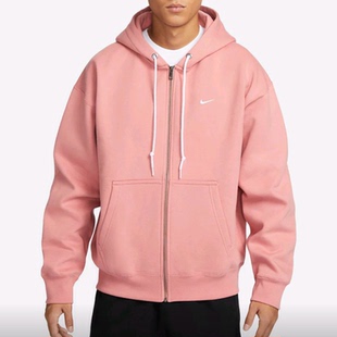 Nike耐克刺绣logo复古连帽拉链保暖运动休闲外套卫衣DR0404-618