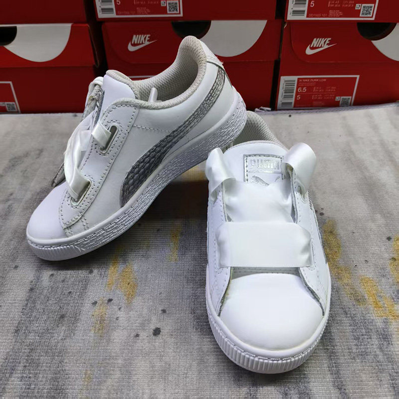 28码Puma彪马儿童舒适经典缓震休闲耐磨简约板鞋368975-02