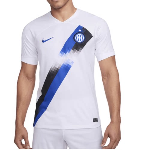 NIKE耐克国际米兰俱乐部印花V领时尚舒适百搭足球服DX2688-101