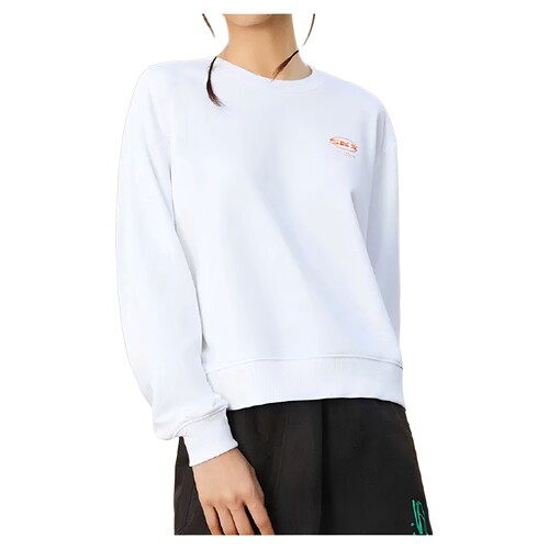 SKechers/斯凯奇女子休闲宽松舒适纯棉圆领运动卫衣L321W173-0019