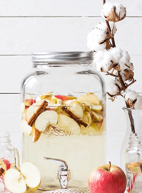 美式helens可乐桶商用果汁罐带龙头牛碧桶柠檬水青梅酒玻璃密封罐