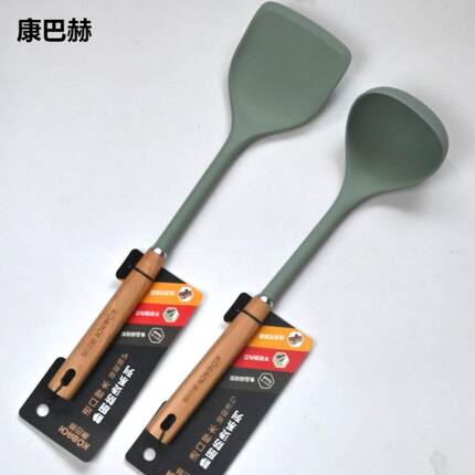 康巴赫硅胶铲子家用不粘锅炒菜专用锅铲耐高温厨具汤勺铲子套装